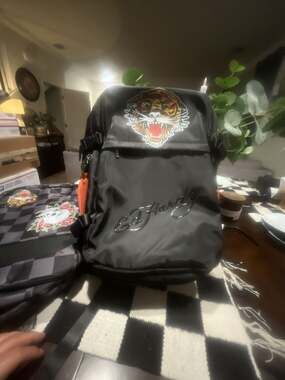 Ed Hardy Multi-Functional 2-in-1 Travel Backpack Suitcase